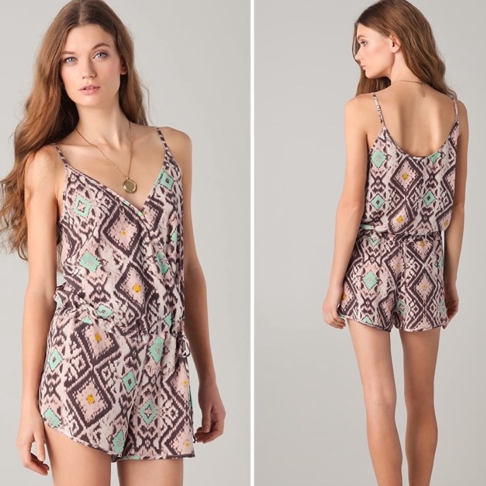 Rory Beca printed silk Romper